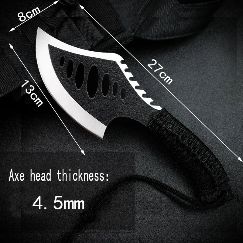 Compact Stainless Steel Outdoor Hatchet with Sheath – Camping Utility Tool
