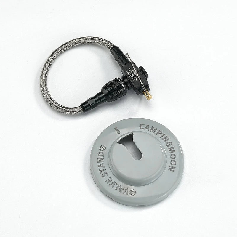 CAMPINGMOON Gas Stove Extension Pipe with Valve for Outdoor Camping