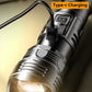 USB Rechargeable High-Power LED Flashlight – Portable Camping & Hiking Torch