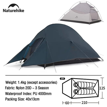 Naturehike 2-Person Ultralight Backpacking Tent