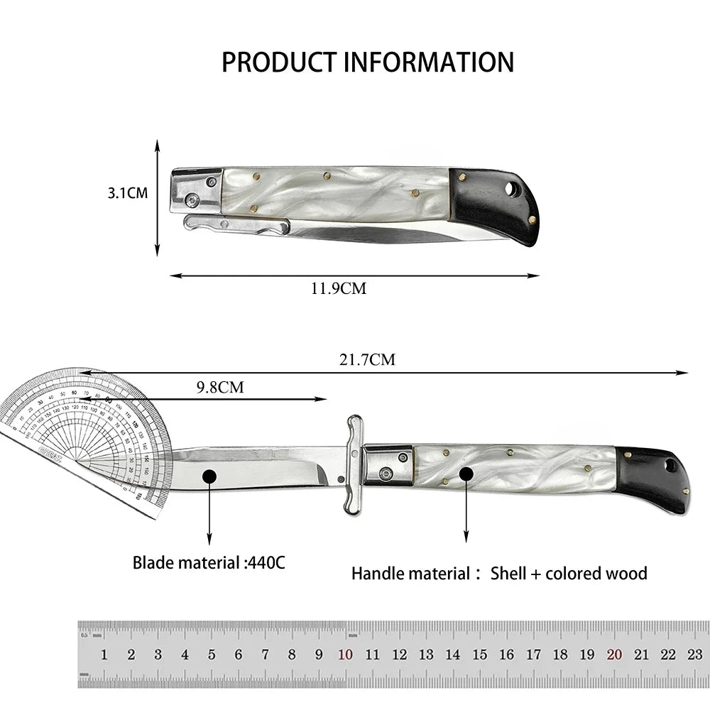 440C Stainless Steel Folding Utility Knife – Portable Outdoor Camping EDC Tool