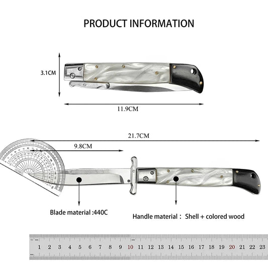 440C Stainless Steel Folding Utility Knife – Portable Outdoor Camping EDC Tool