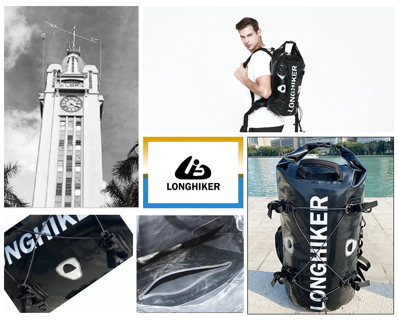 30L Waterproof Dry Bag Backpack for Rafting, Fishing & Hiking