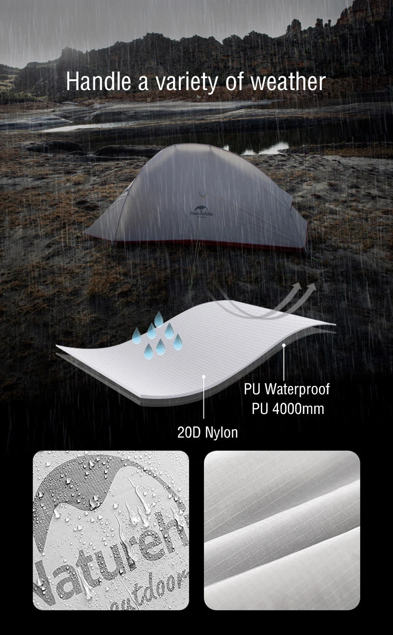Naturehike 2-Person Ultralight Backpacking Tent