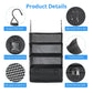 Hanging Travel Organizer with Packing Shelves and Laundry Storage