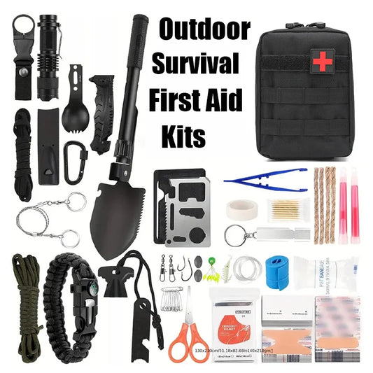 Outdoor First Aid Survival Kit – Emergency Medical Bag for Camping, Hiking & Adventures