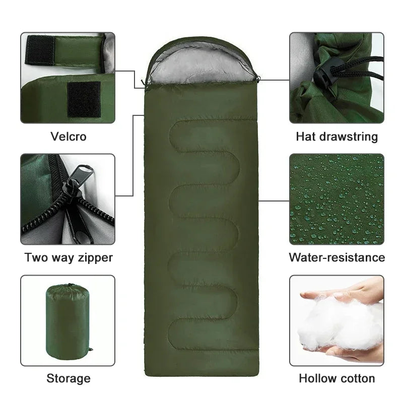 Ultralight Waterproof Sleeping Bag for Camping, Hiking & Outdoor Travel
