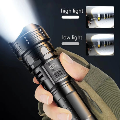 USB Rechargeable High-Power LED Flashlight – Portable Camping & Hiking Torch