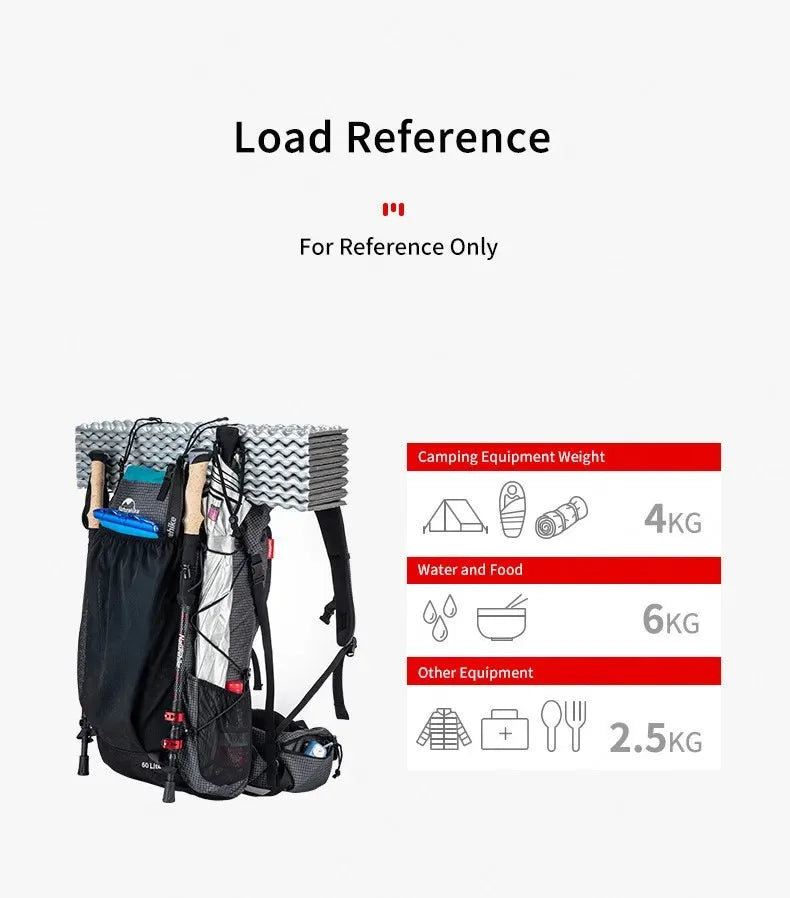 Naturehike 45L Rainproof Hiking Backpack