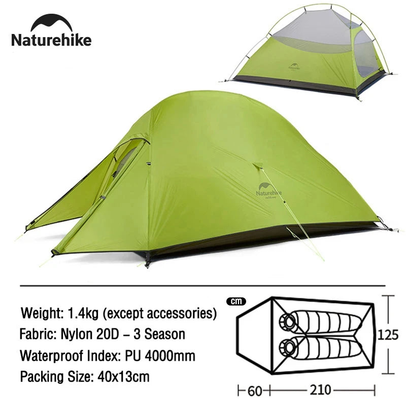 Naturehike 2-Person Ultralight Backpacking Tent