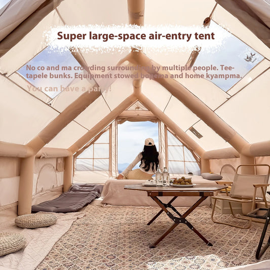Inflatable Family Camping Tent – 4-Season Waterproof Outdoor Tent for 4–8 People