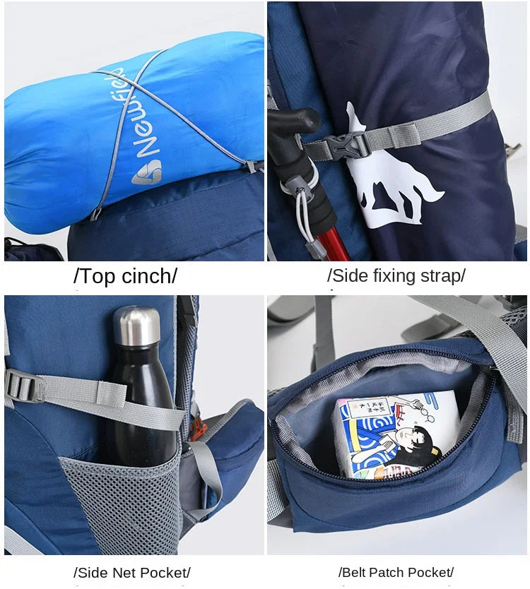 60L Hiking & Mountaineering Backpack – Large Outdoor Camping Rucksack for Men