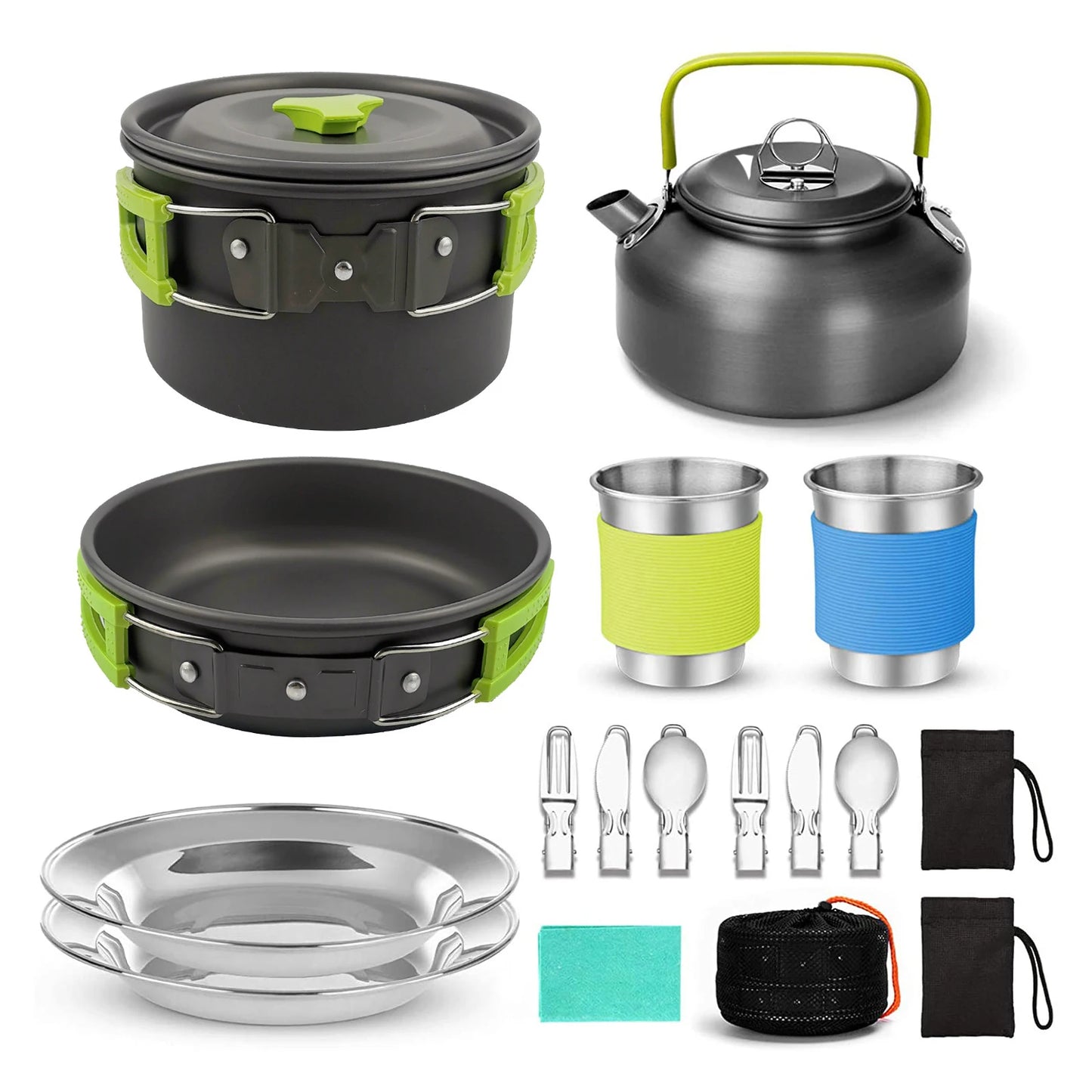 All-in-One Camping Cookware Set for 2 People