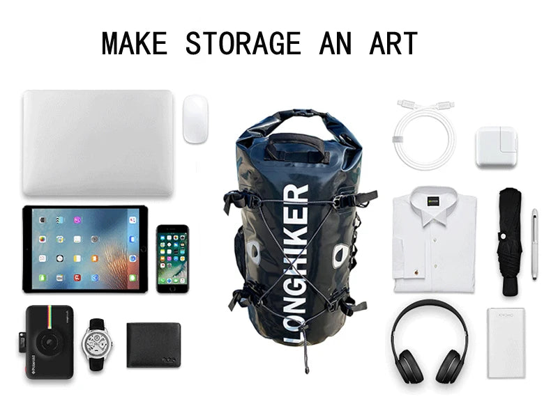 30L Waterproof Dry Bag Backpack for Rafting, Fishing & Hiking