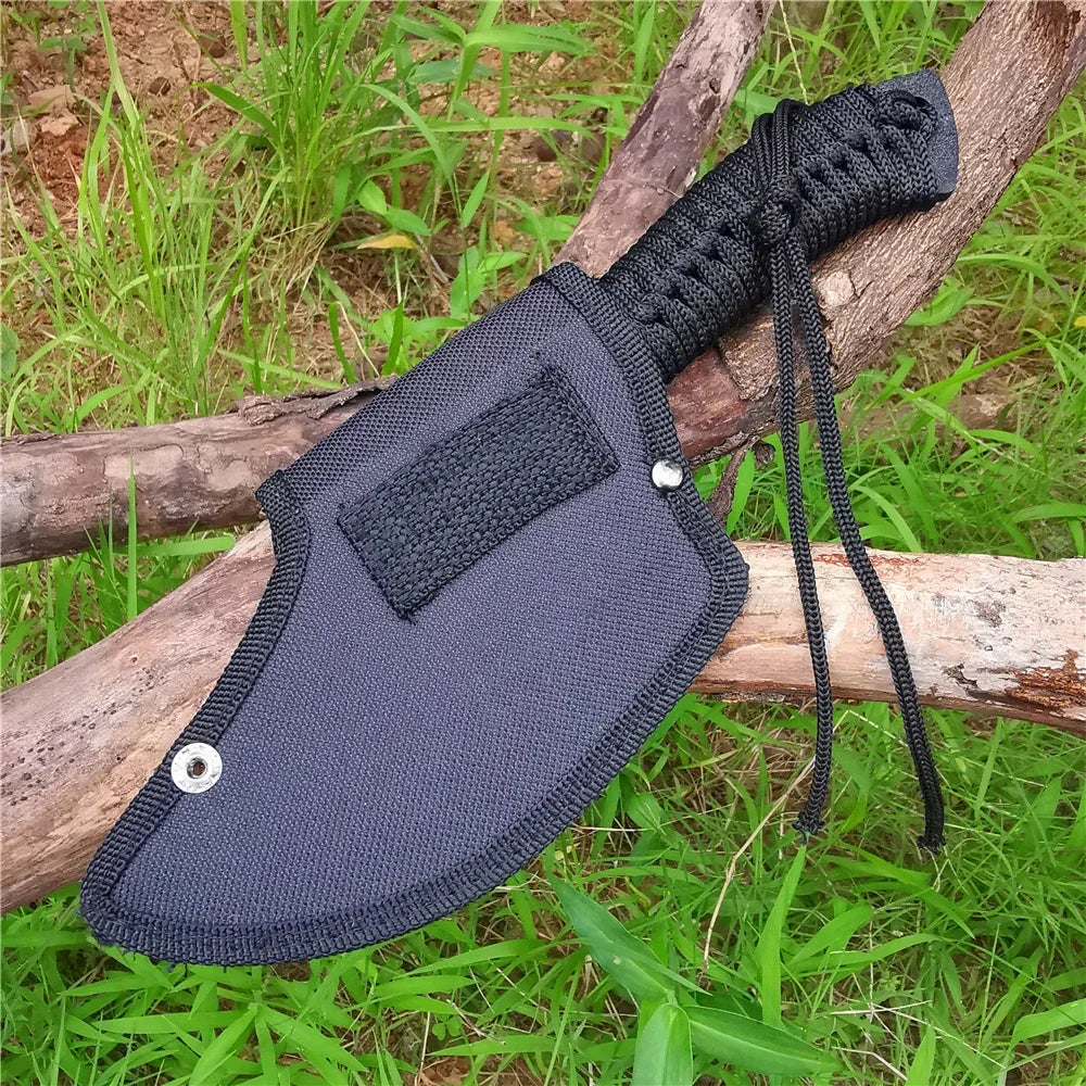 Compact Stainless Steel Outdoor Hatchet with Sheath – Camping Utility Tool