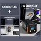 50,000mAh 100W PD Fast Charging Power Bank with Built-In Type-C Cable