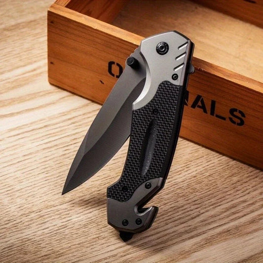 Doom Blade Folding Utility Knife with Tanto-Style Stainless Steel Blade