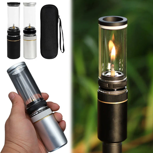 Portable Gas Camping Lantern with Adjustable Flame