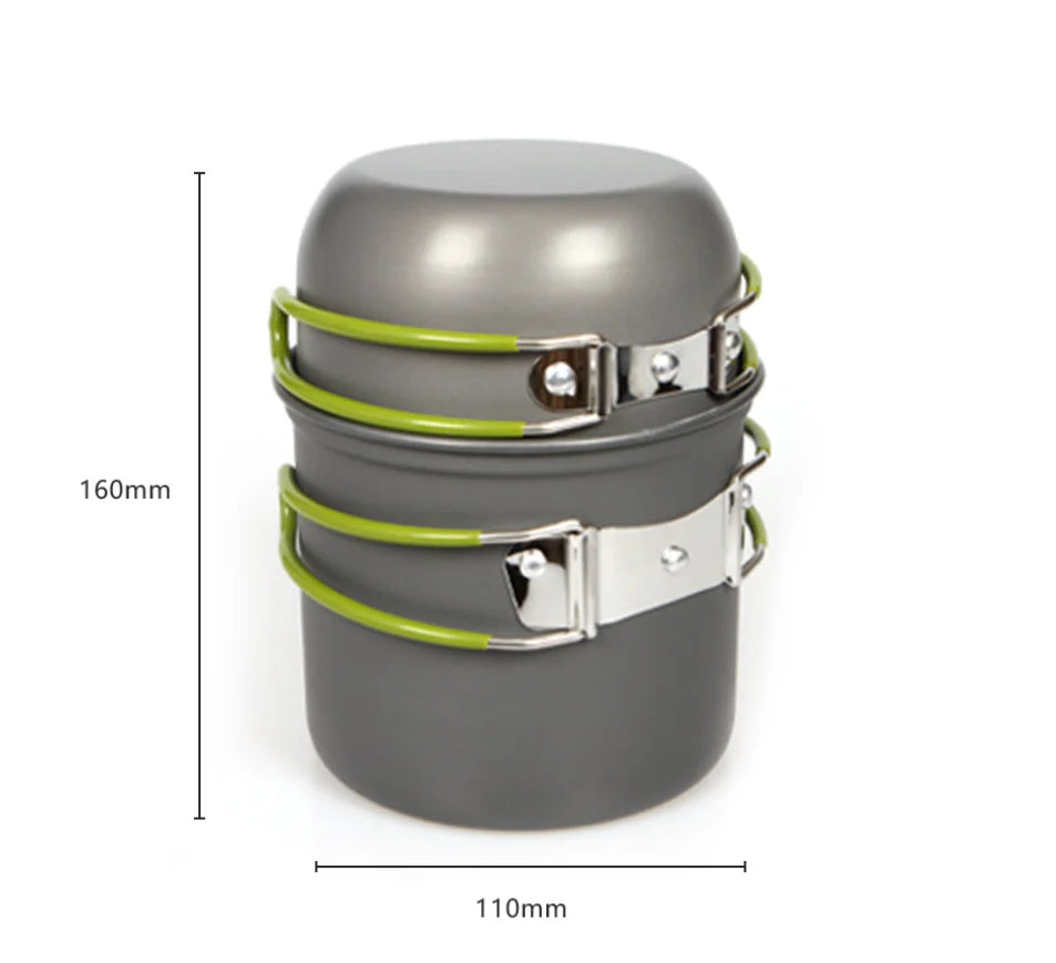 Ultralight Camping Cookware Set for Hiking & Outdoor Cooking