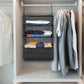 Hanging Travel Organizer with Packing Shelves and Laundry Storage