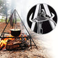 Portable Campfire Tripod Support Plate with Hanging Chain