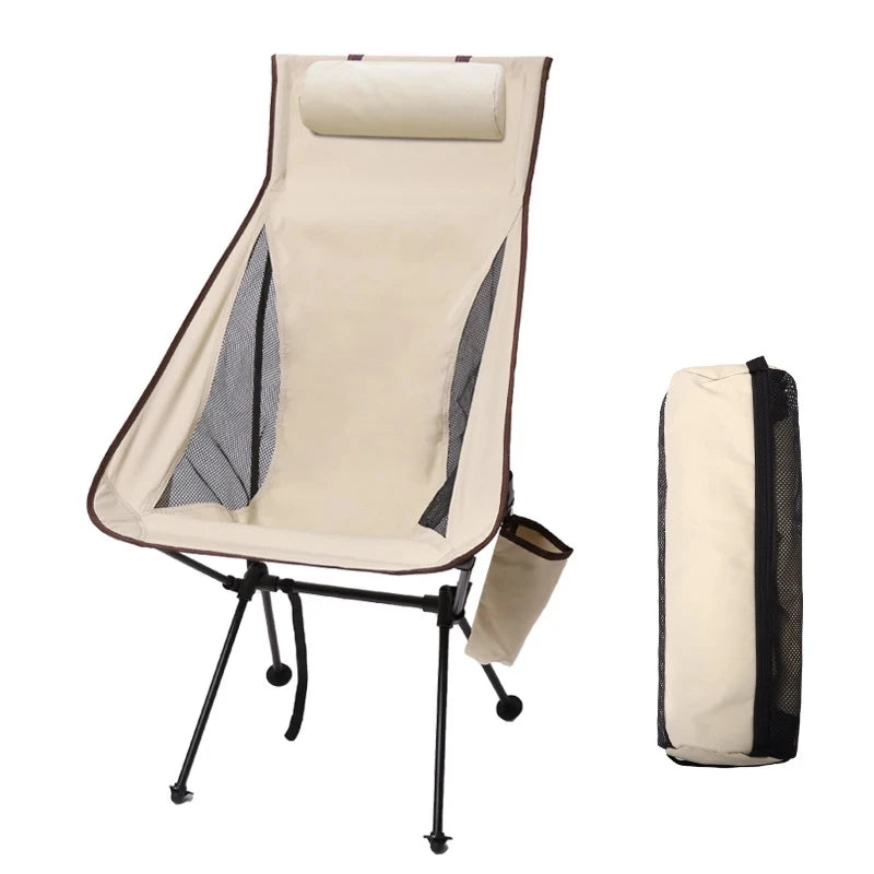 WESTTUNE Lightweight Folding Camping Chair with Headrest