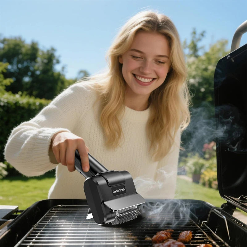 Cordless Electric BBQ Grill Cleaning Brush