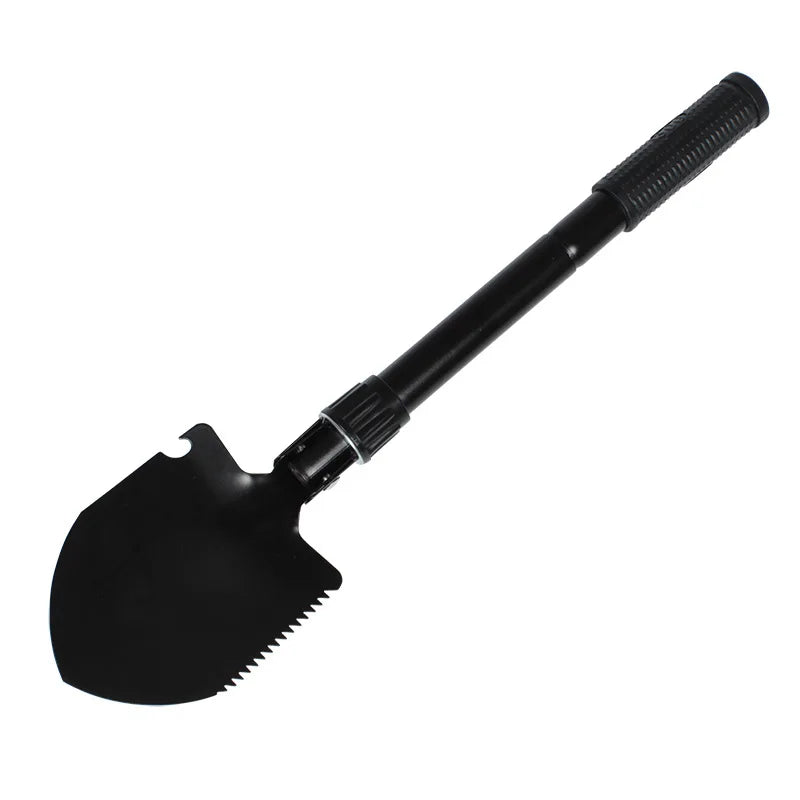 Foldable Camping Shovel with Carrying Pouch and Compass