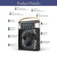 3-in-1 Portable USB Air Cooler Fan with Humidifier & LED Night Light