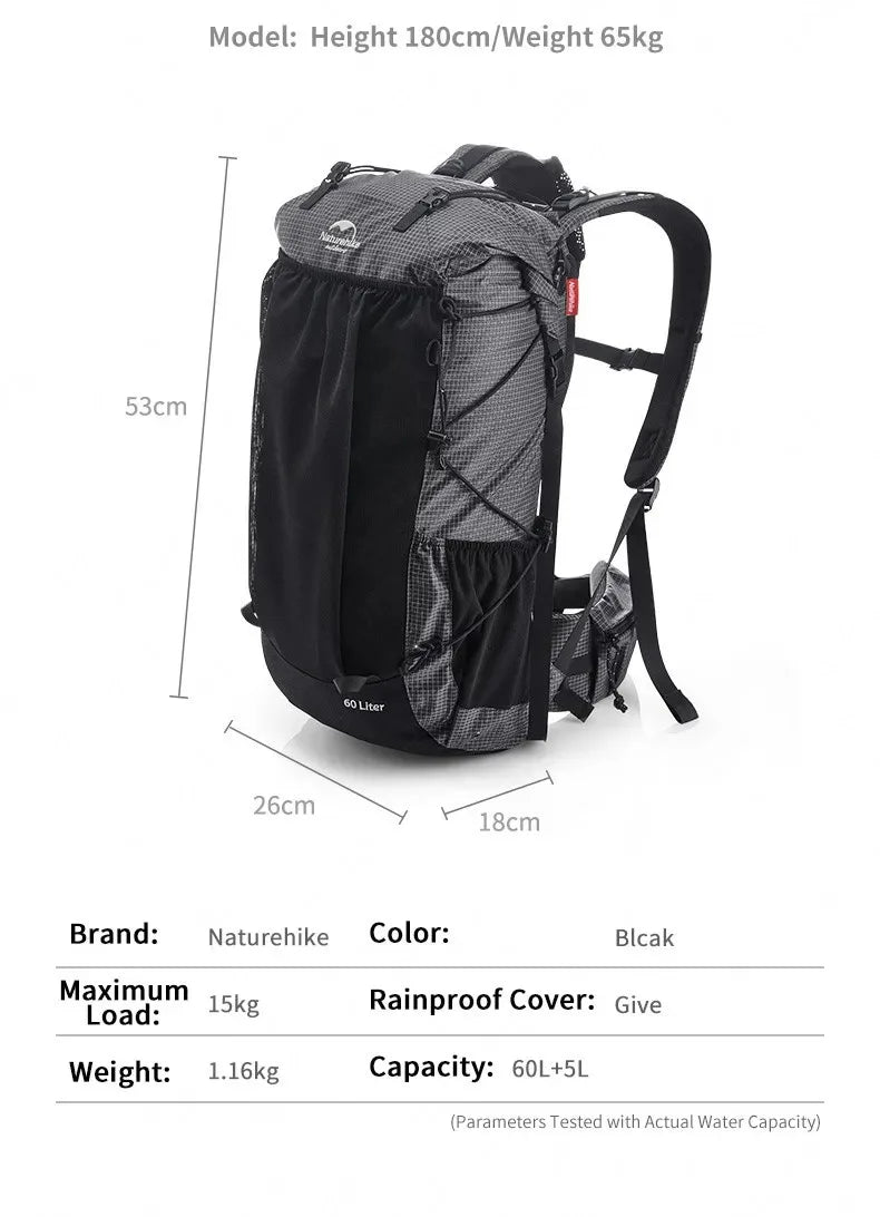 Naturehike 45L Rainproof Hiking Backpack