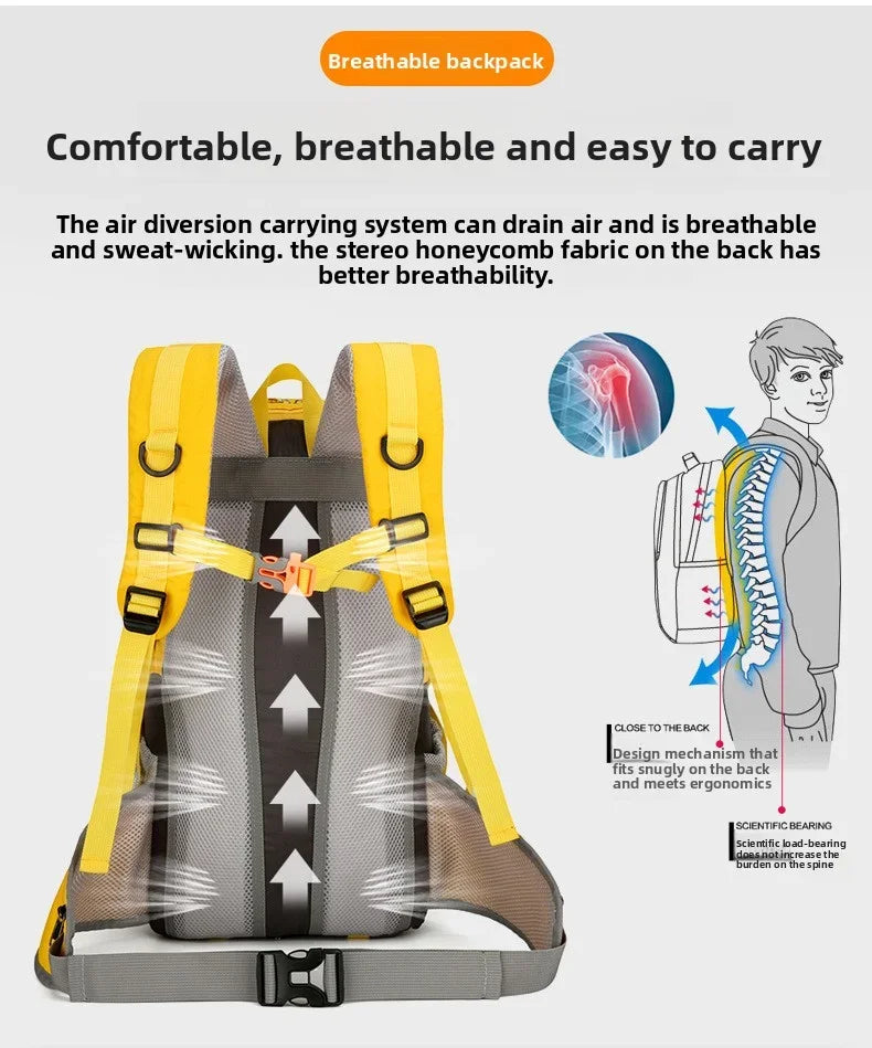 35L Lightweight Hiking Backpack for Camping & Travel
