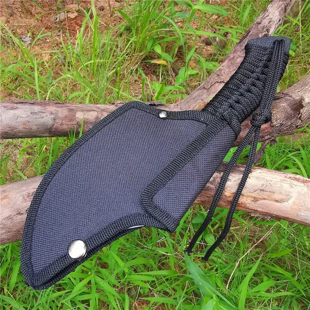 Compact Stainless Steel Outdoor Hatchet with Sheath – Camping Utility Tool