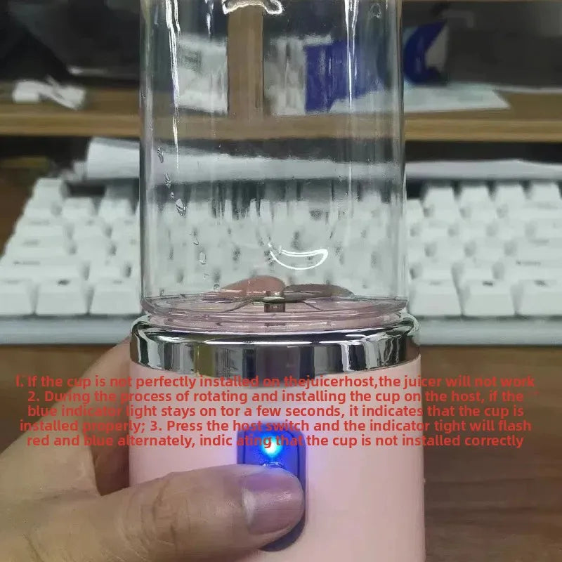 Portable Rechargeable Blender Bottle for Smoothies & Fresh Juice