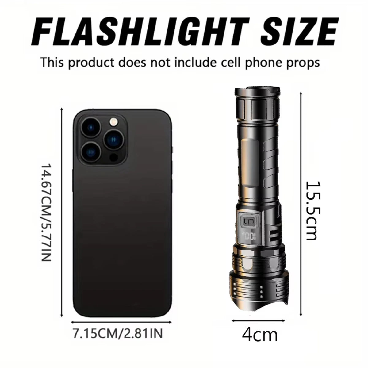 USB Rechargeable High-Power LED Flashlight – Portable Camping & Hiking Torch