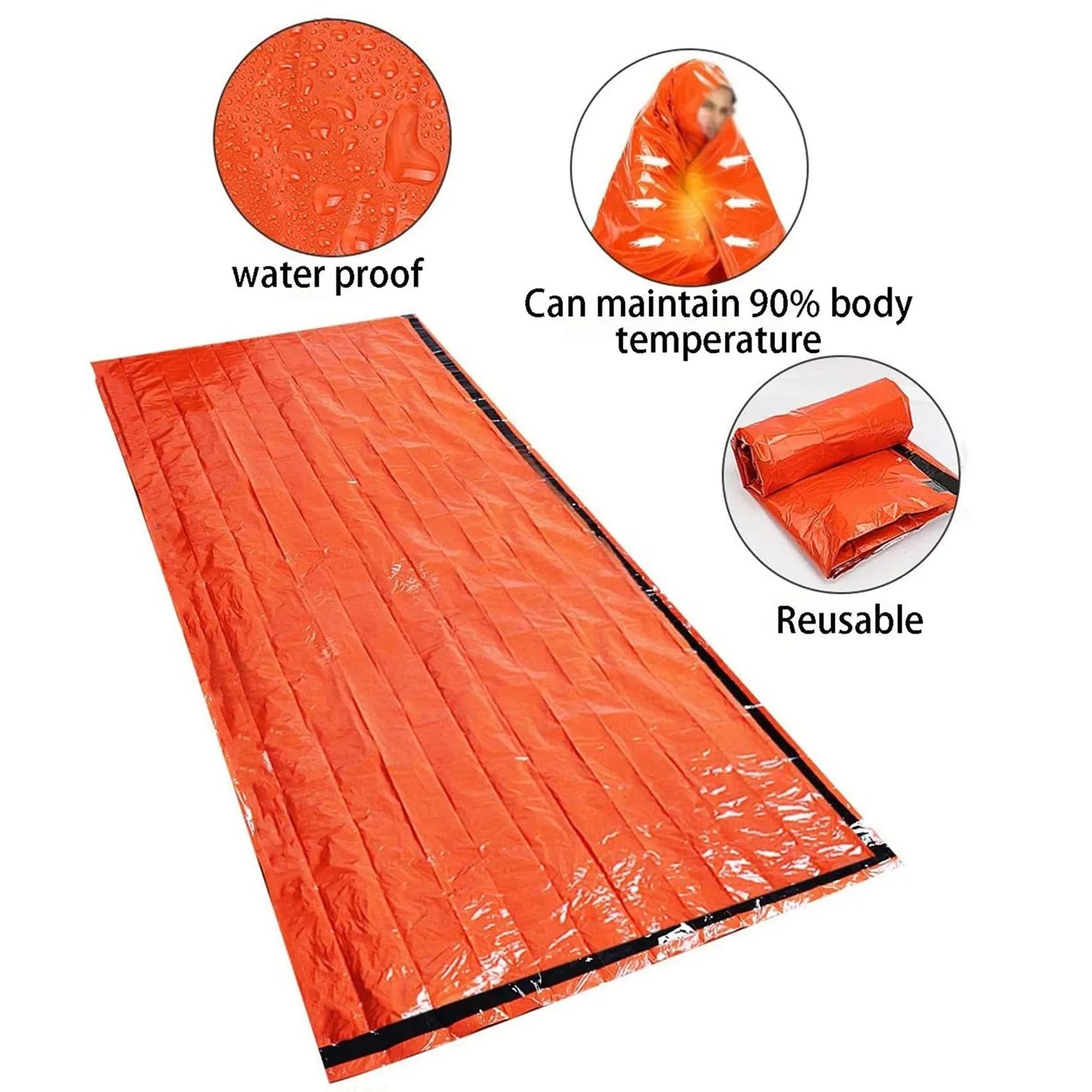 Emergency Thermal Bivy Sack for Camping & Hiking