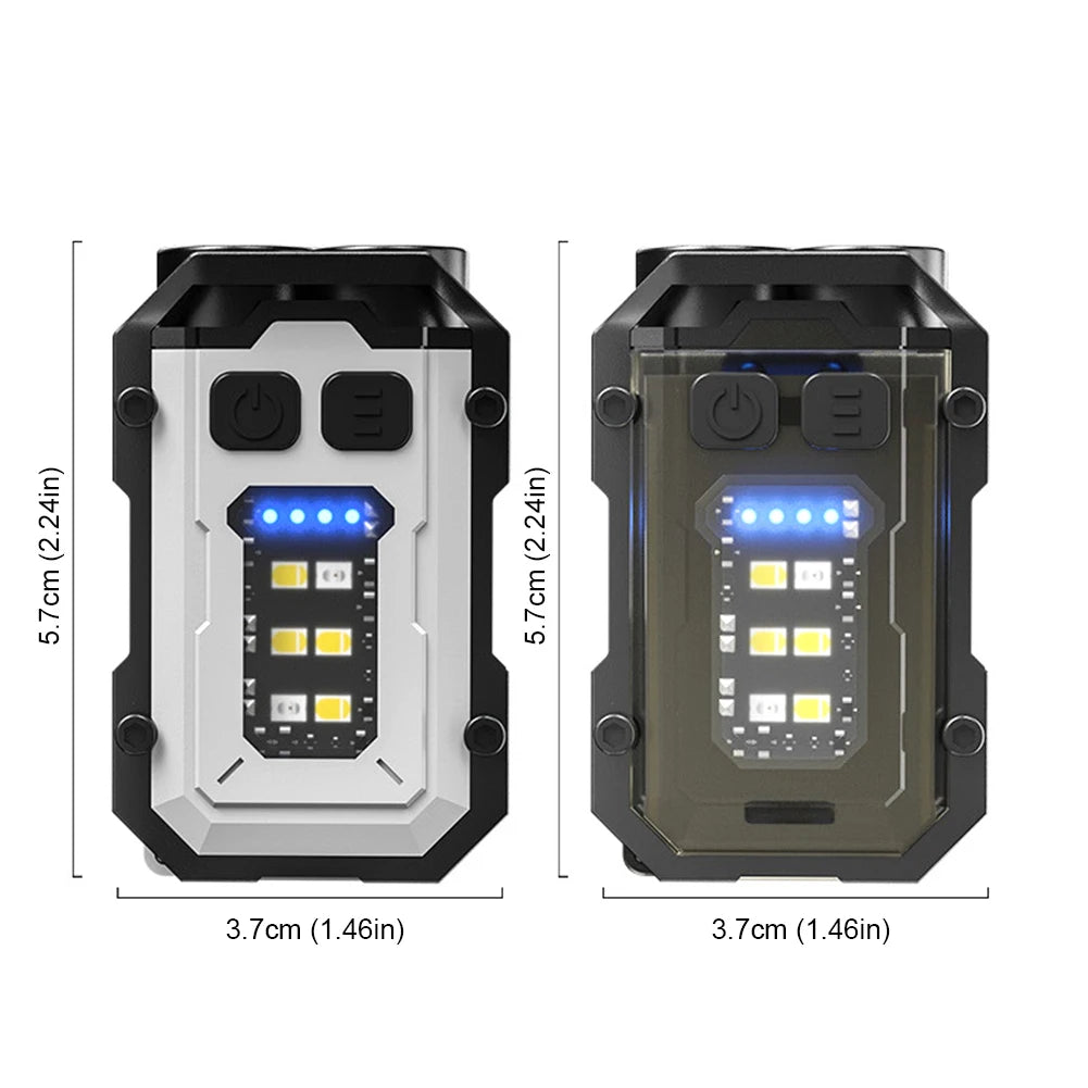 Rechargeable Mini Keychain Flashlight – 180LM Portable LED Camping Light