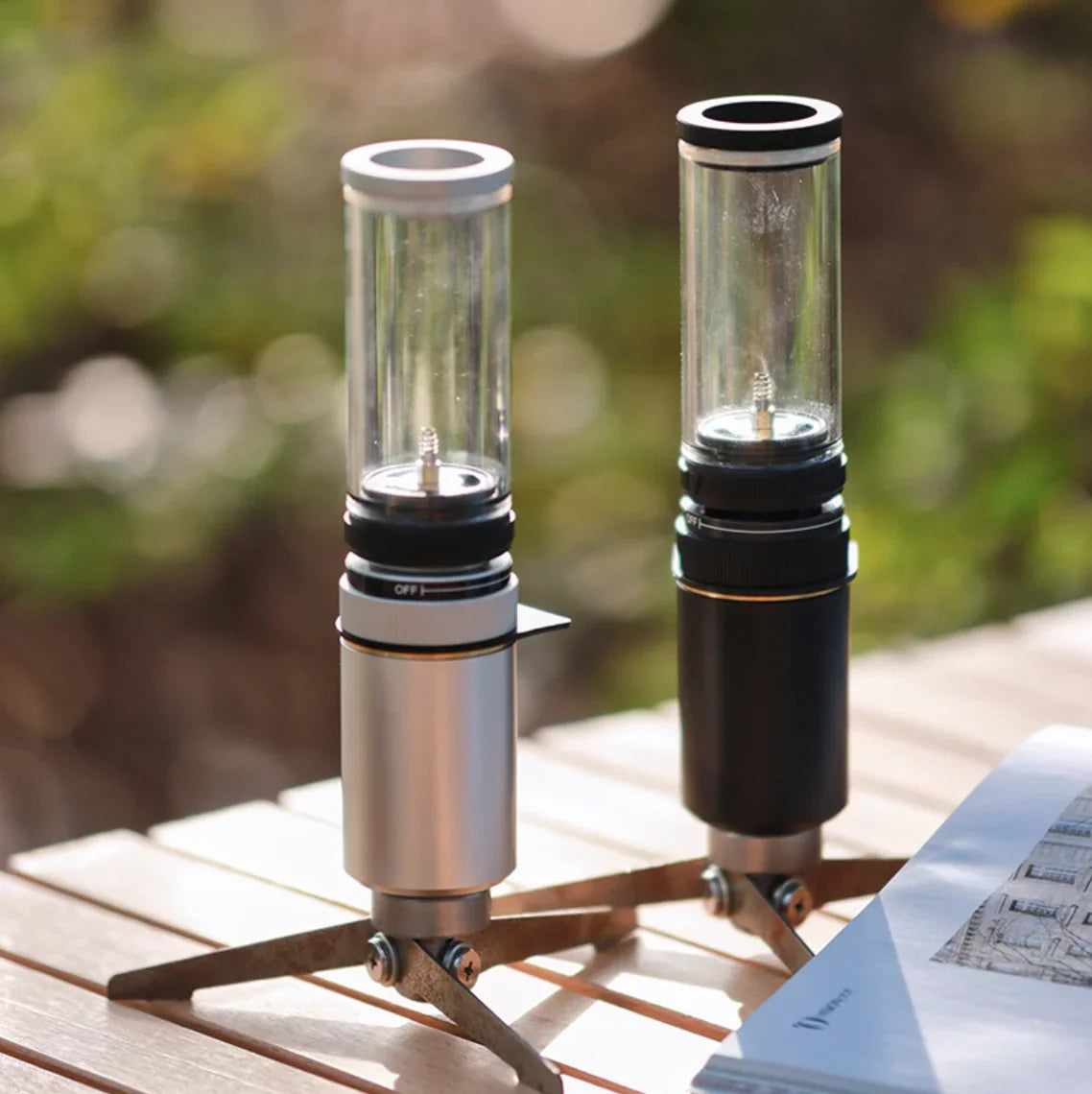 Portable Gas Camping Lantern with Adjustable Flame