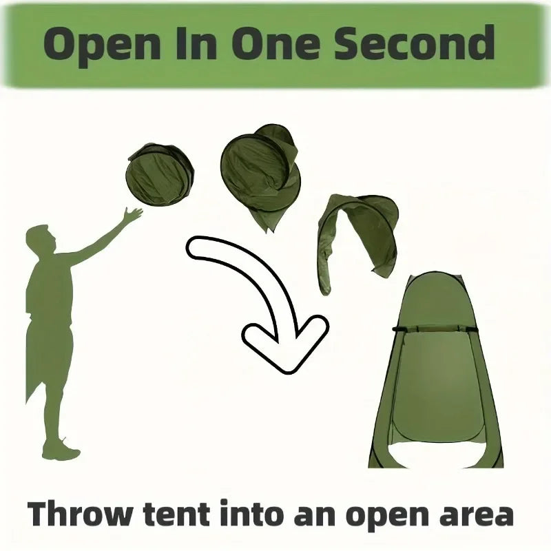 Pop-Up Privacy Tent for Camping Shower & Changing