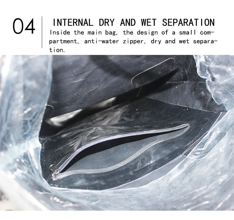 30L Waterproof Dry Bag Backpack for Rafting, Fishing & Hiking