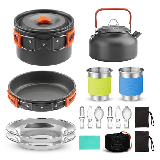 All-in-One Camping Cookware Set for 2 People