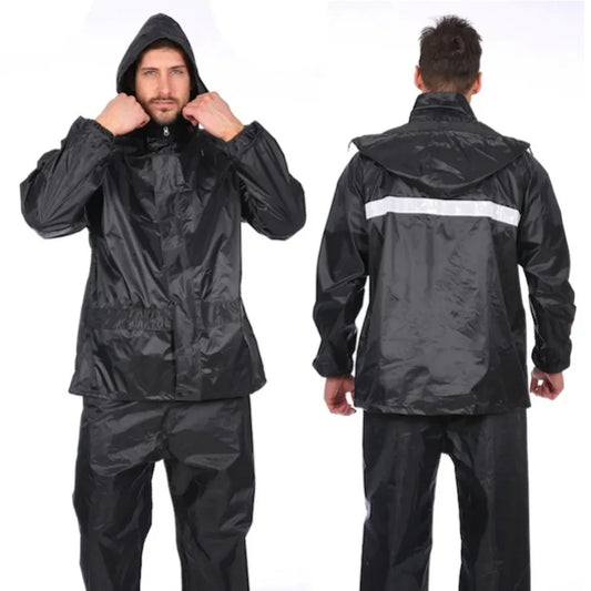 Full-Coverage Rainwear Set for Riding and Outdoor Travel