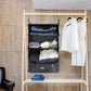 Hanging Travel Organizer with Packing Shelves and Laundry Storage
