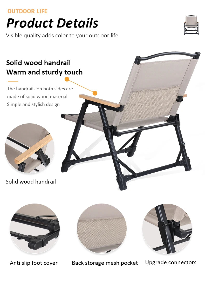 Ultralight Folding Camping Chair for Hiking & Outdoor Travel