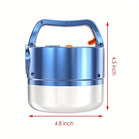 Solar Rechargeable Camping Light Bulb – Portable Tent Lantern with Metal Hook