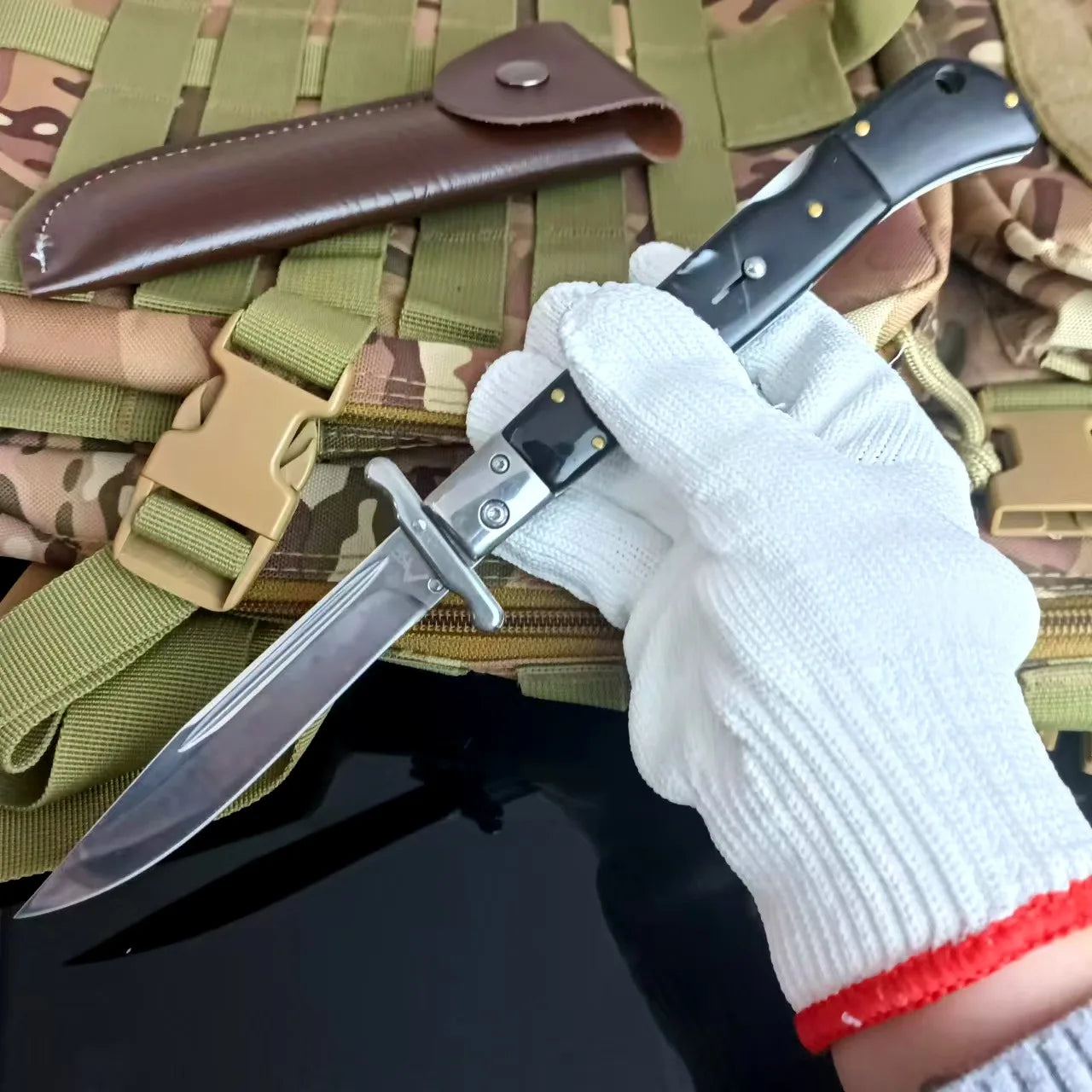 440C Stainless Steel Folding Utility Knife – Portable Outdoor Camping EDC Tool